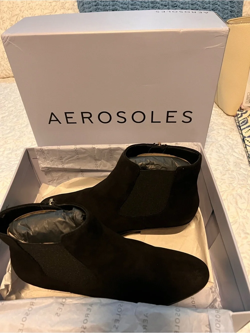 Aerosoles Women’s Black Suede Cerros Boots